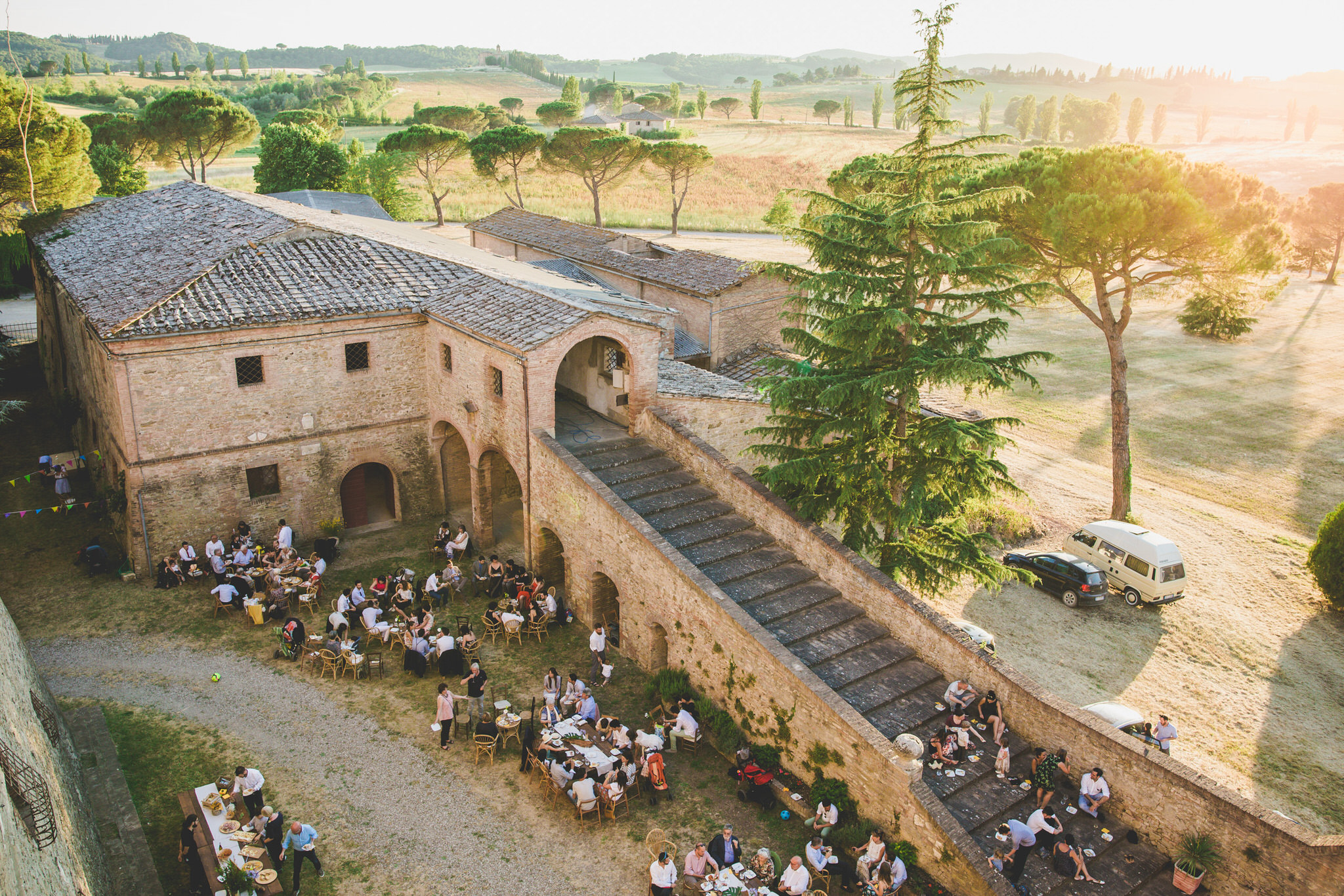 Alternative wedding for backpackers only. Amazing reception in a decadent Villa